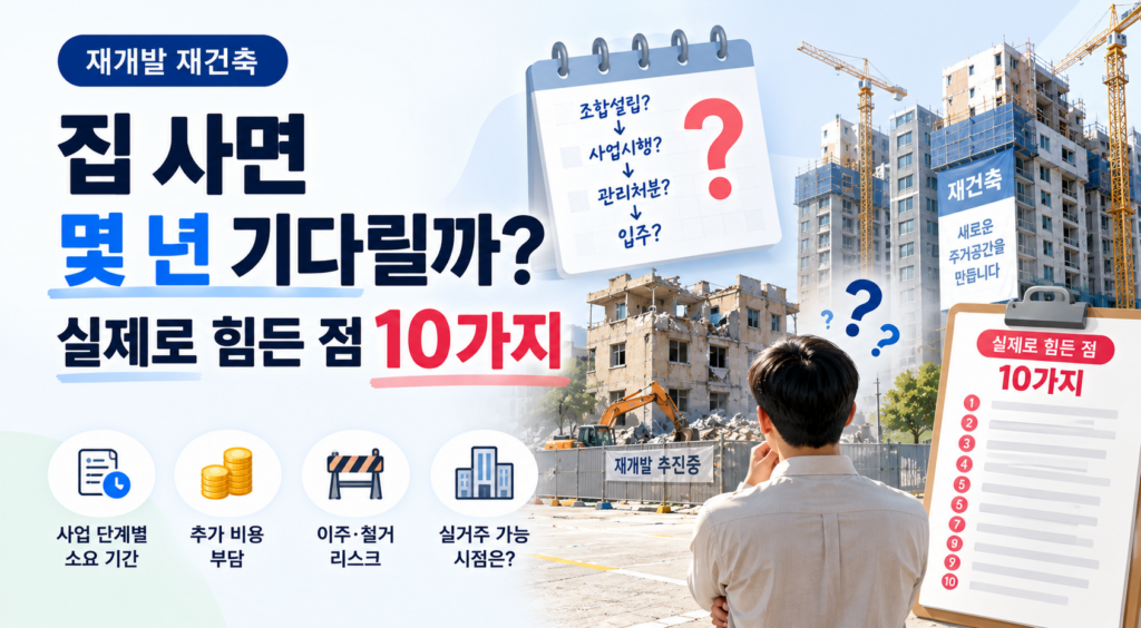 재개발 재건축 힘든점